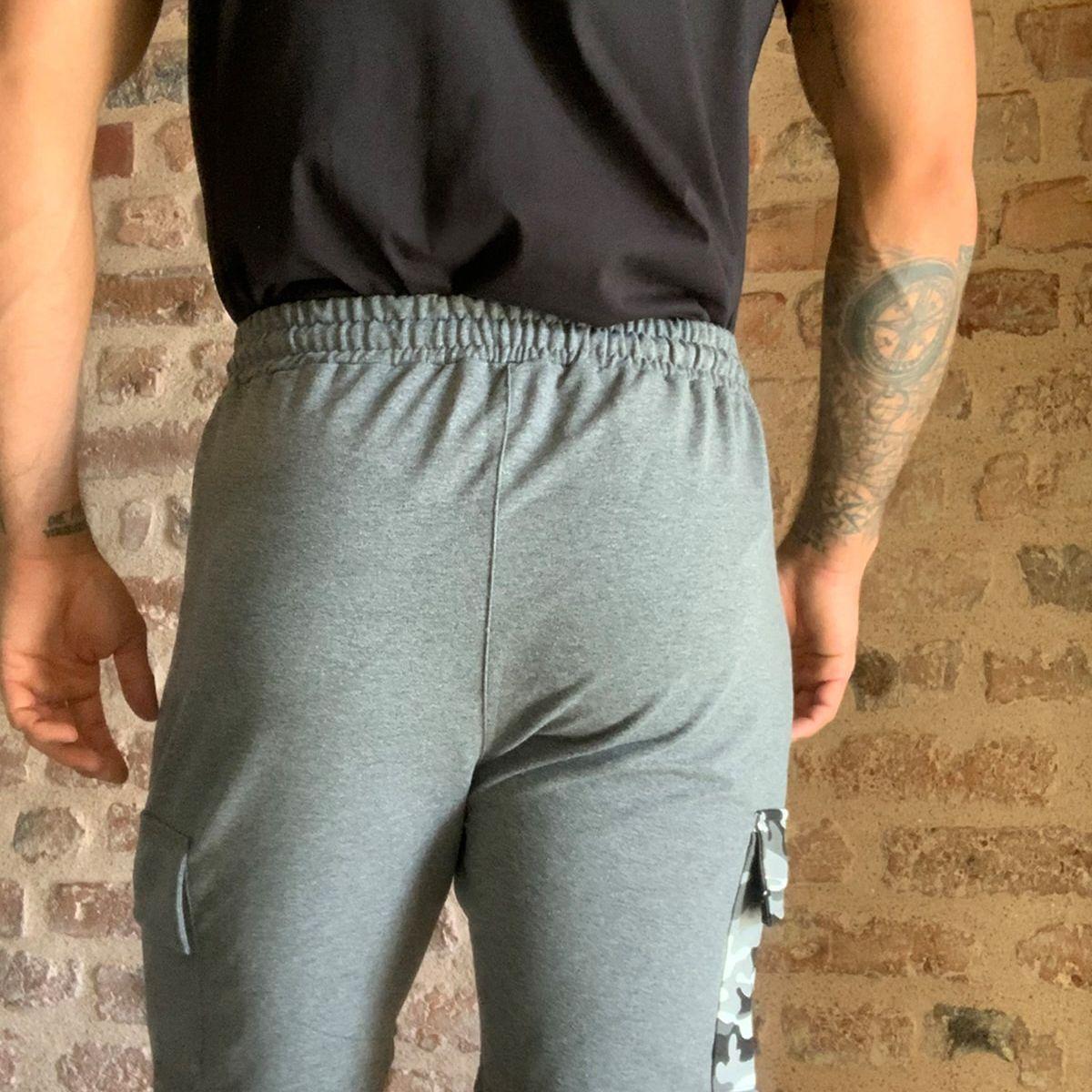 Trendyol Camouflage Cargo Pocket Knitted Slim Fit Shorts-men-clothing-bottoms-shorts-image-4