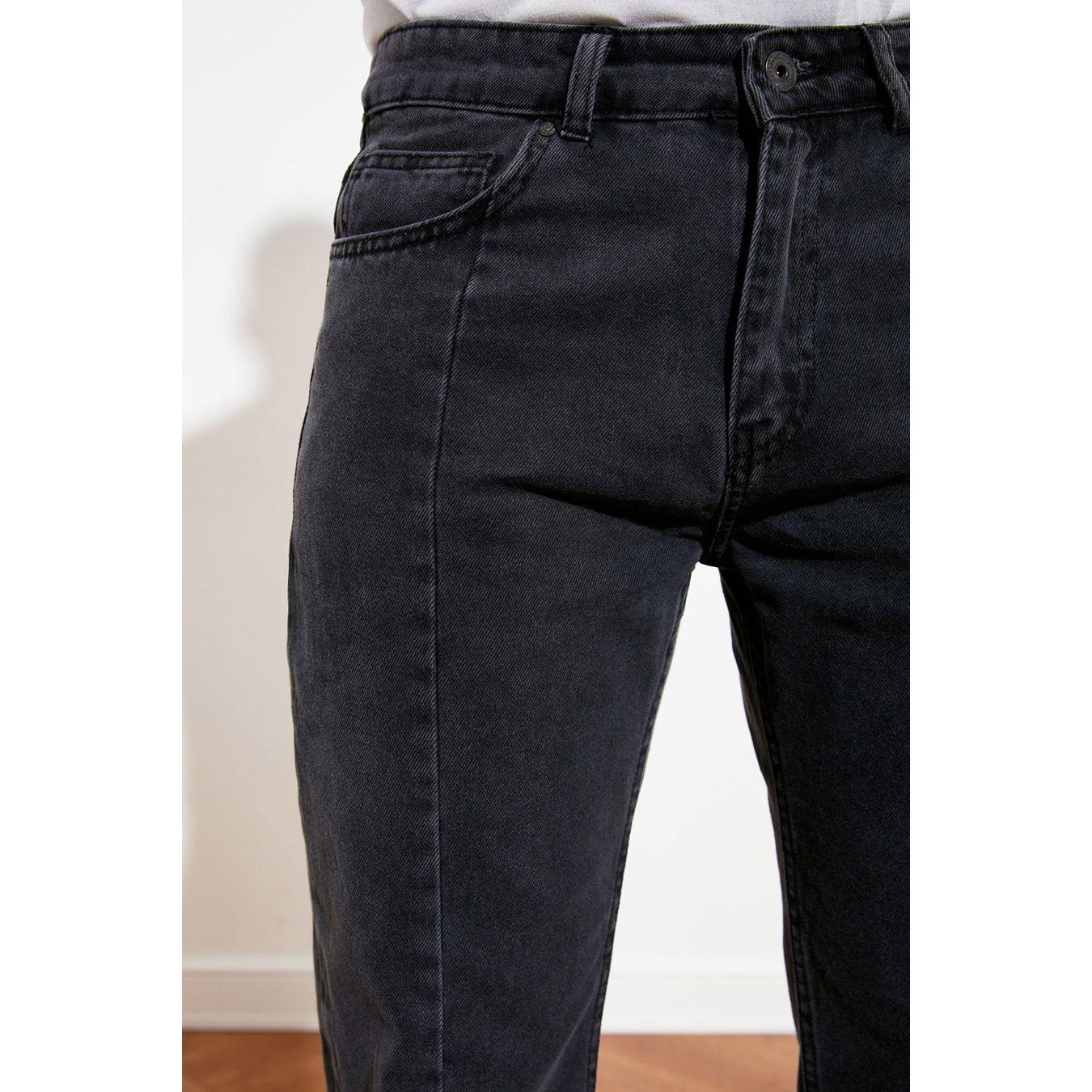 Trendyol Linear Detail Mid Rise Straight Leg Jeans-men-clothing-bottoms-jeans-image-5