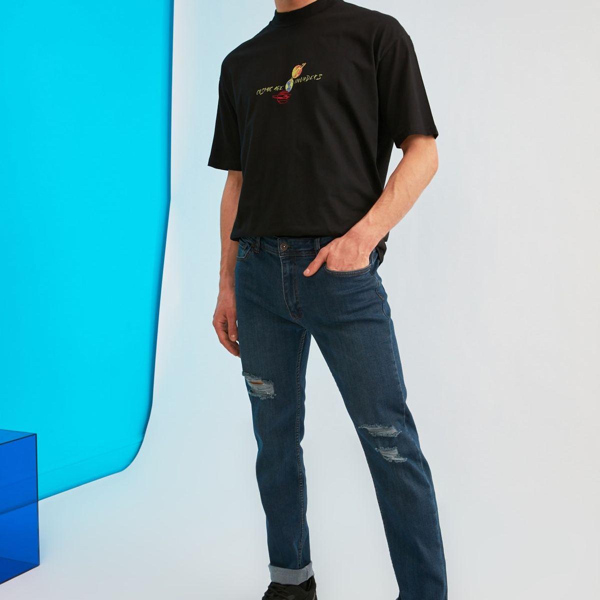 Trendyol Distressed Mid Rise Slim Fit Jeans-men-clothing-bottoms-jeans-image-6