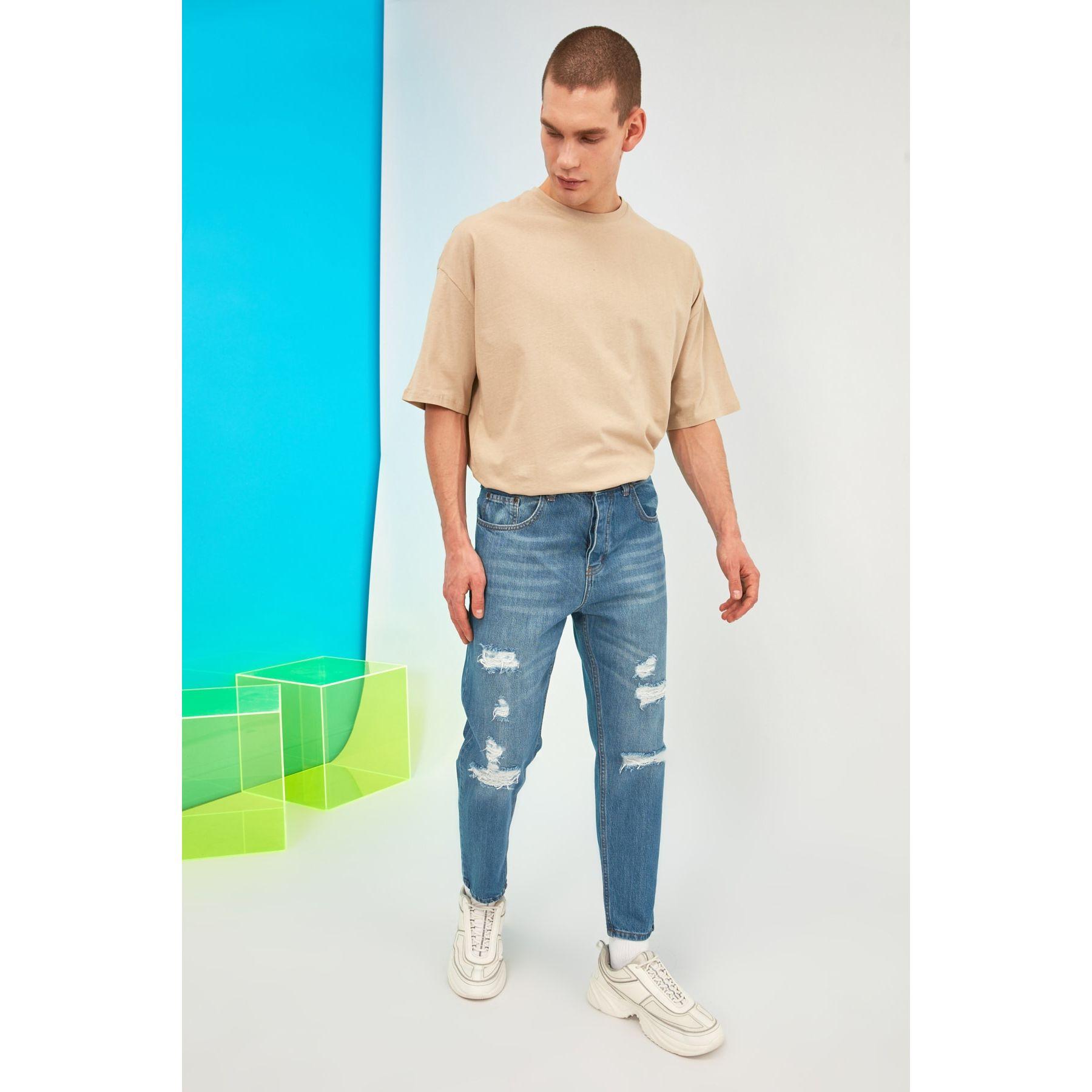 Trendyol Distressed Mid Rise Slim Fit Jeans-men-clothing-bottoms-jeans-image-1