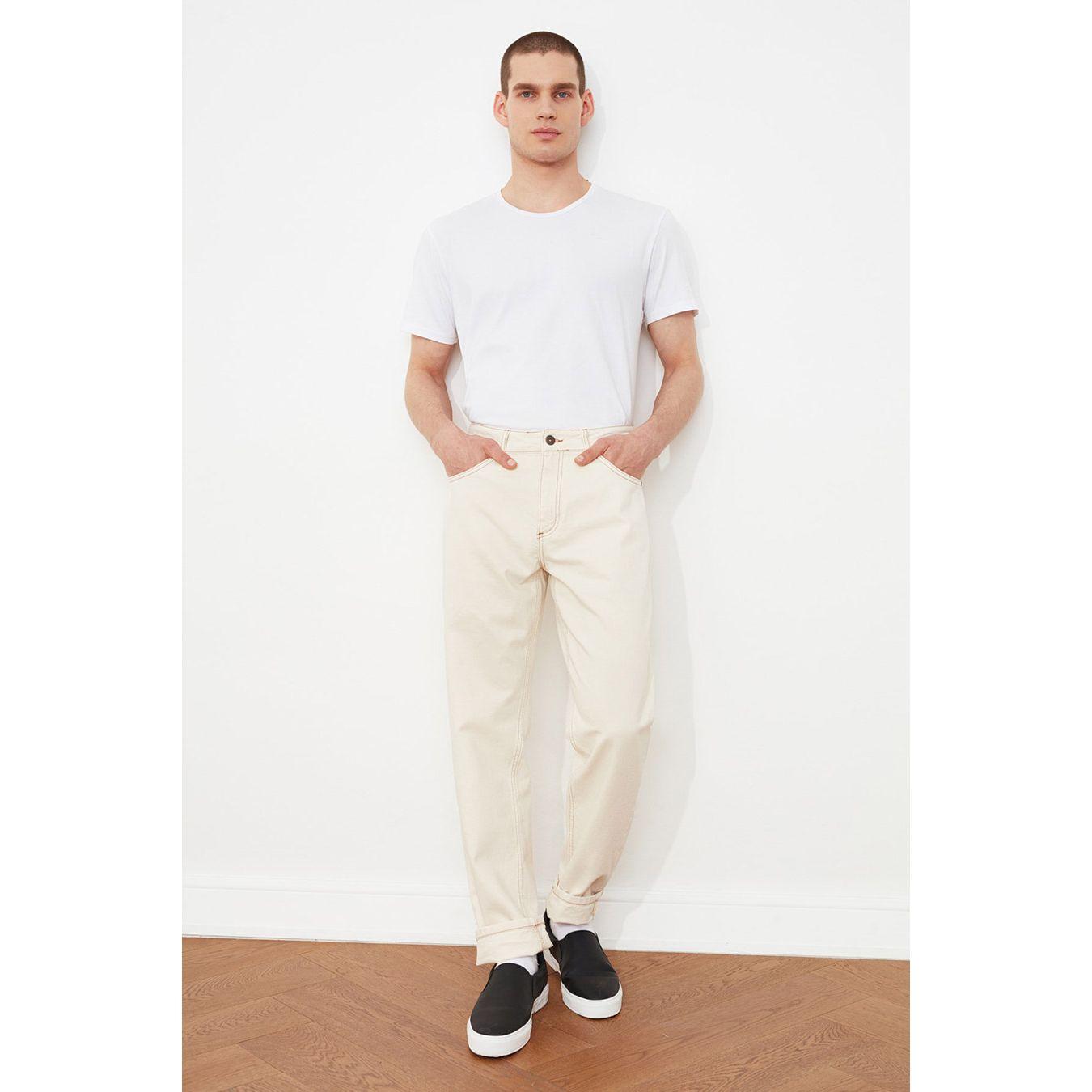 Trendyol Contrast Stitched Detail Slim Fit Jeans-men-clothing-bottoms-jeans-image-2