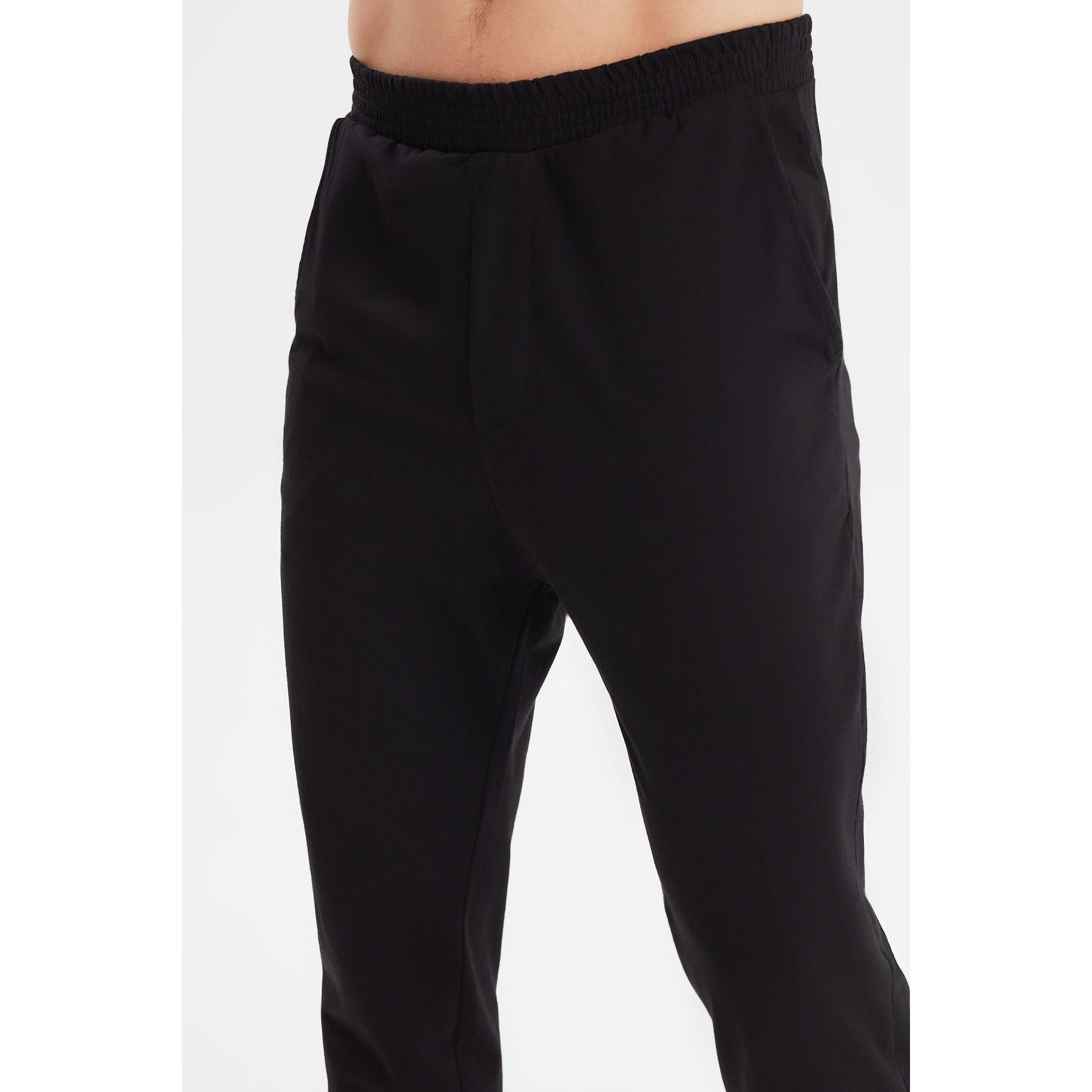 Trendyol Striped V Neck T-shirt and Knitted Pyjama Set-men-clothing-nightwear-sets-image-5