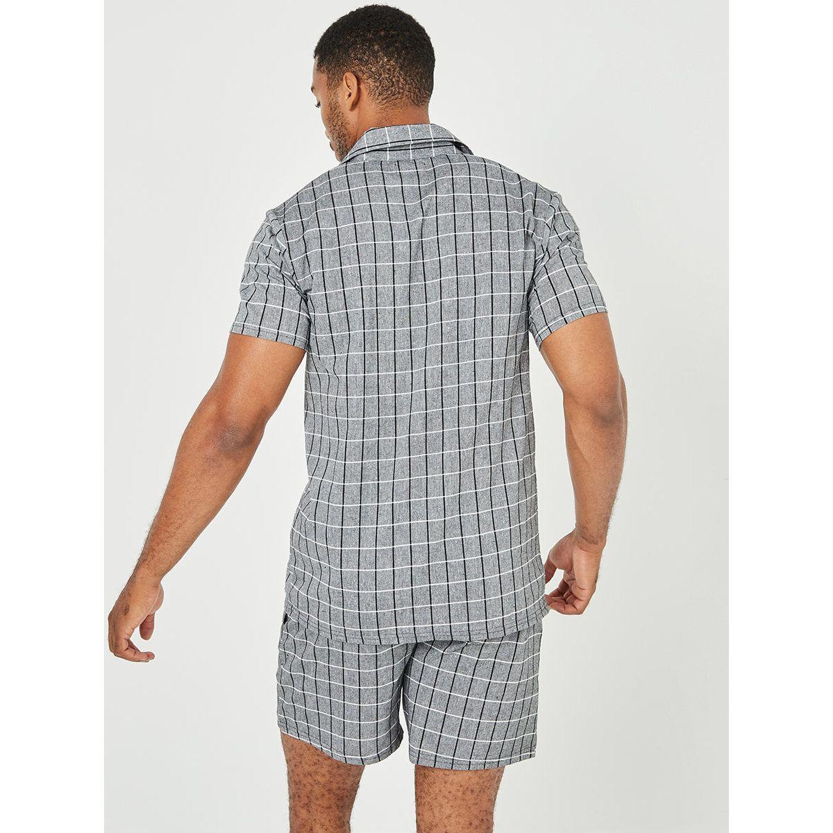 طقم من ( قميص + شورت ) من ستايلي-men-clothing-nightwear-sets-image-7