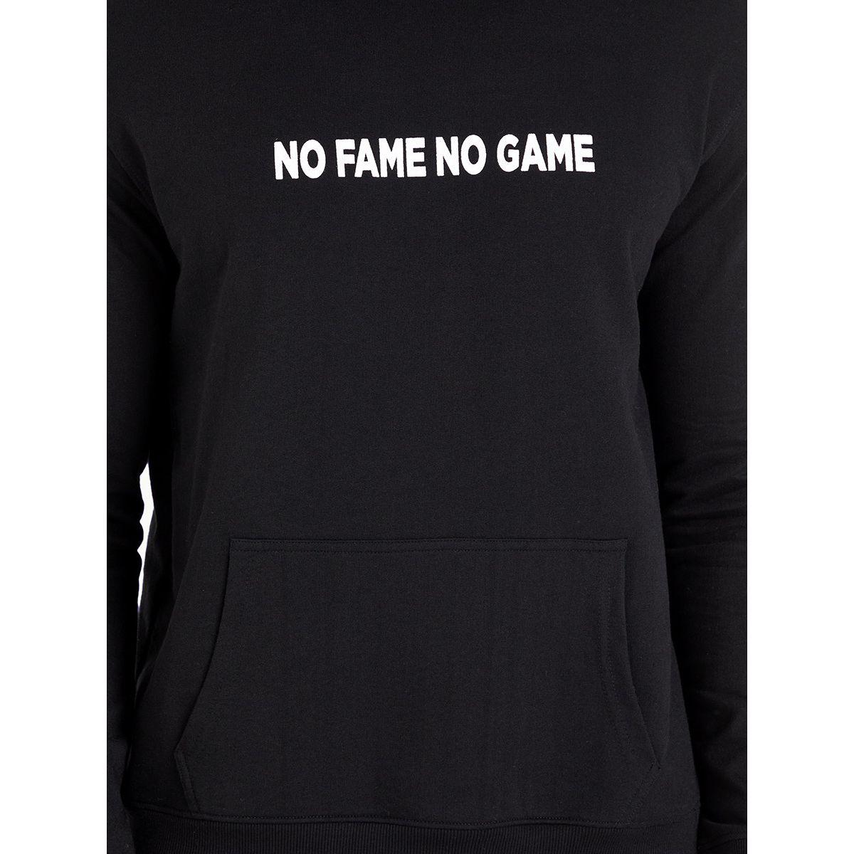 Styli No Fame Slogan Text Print Hoodie with Front Pocket-men-winterwear-hoodiesandsweatshirts-image-3