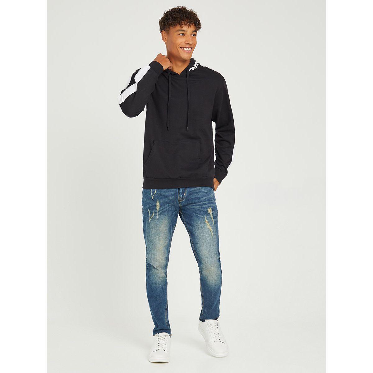 Styli Slogan Print Hoodie with Kangaroo Pocket-men-winterwear-hoodiesandsweatshirts-image-2
