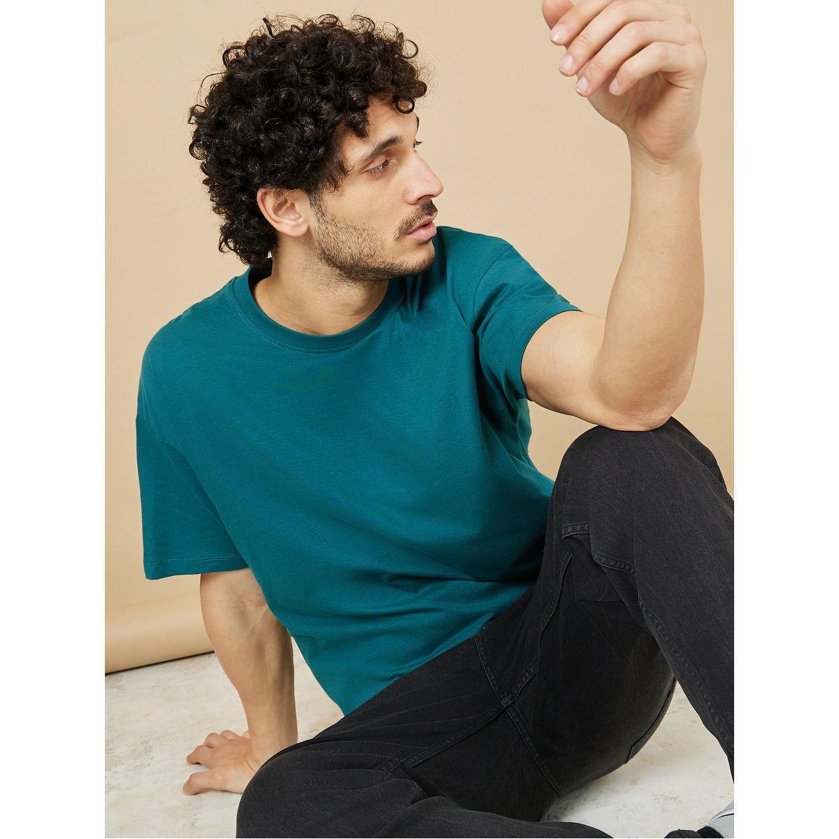 Styli Solid Crew Neck Oversized T-Shirt-men-clothing-tshirtsandpolos-tshirts-image-5
