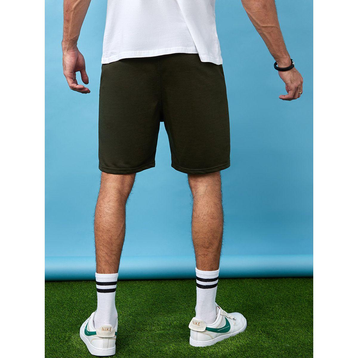 Styli Regular Fit Solid Knit Shorts-men-clothing-bottoms-shorts-image-5