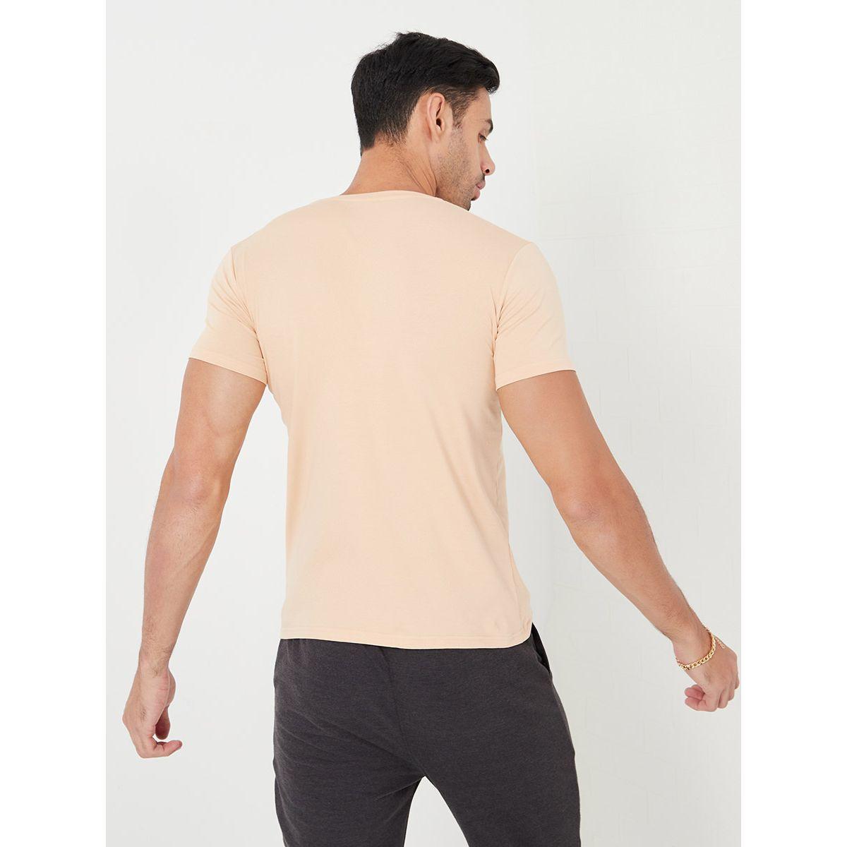 Styli Solid V Neck Muscle Fit T-shirt with Short Sleeves-men-clothing-tshirtsandpolos-tshirts-image-4
