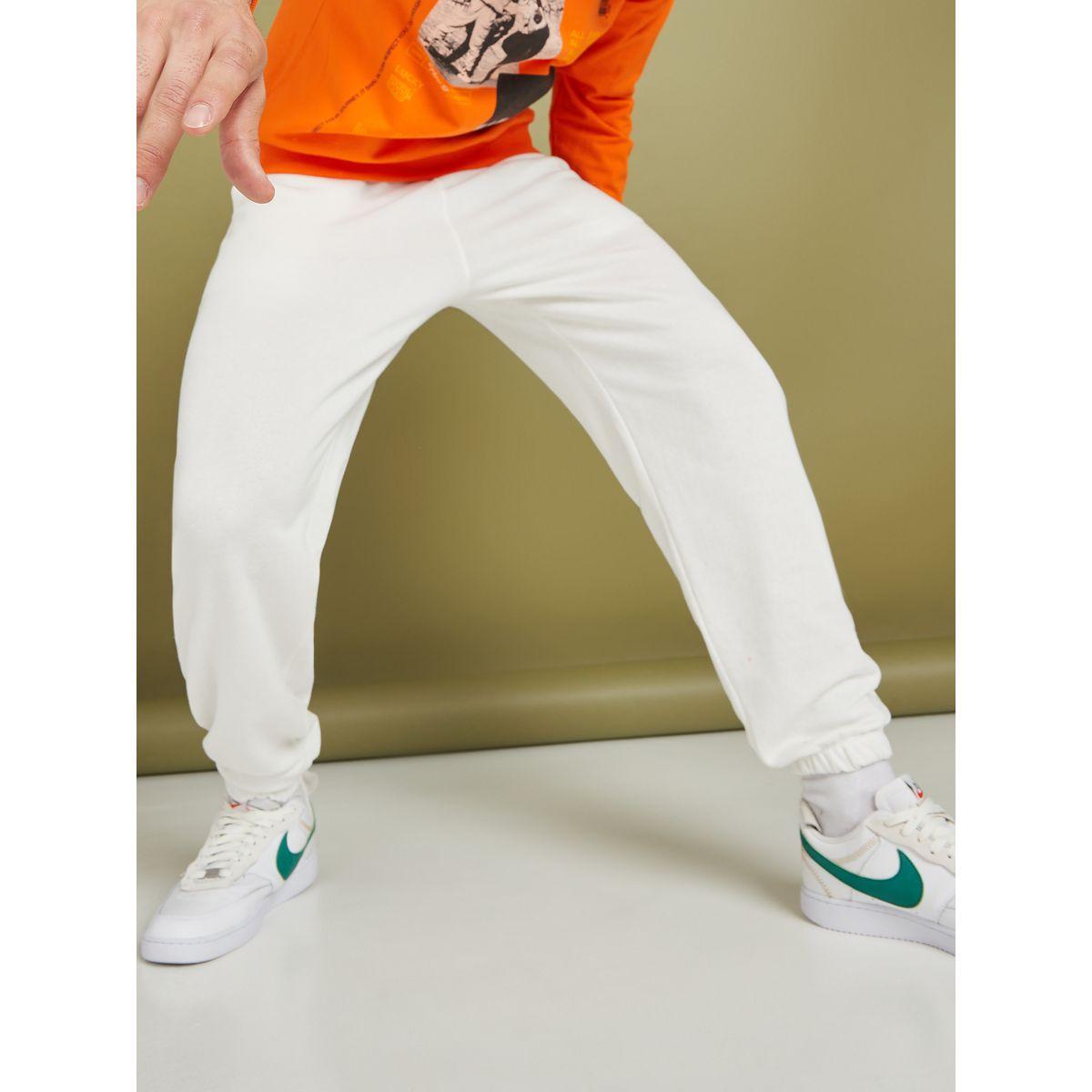 Styli Solid Oversized Fit Elastic Cuff Jogger-men-clothing-bottoms-joggers-image-1