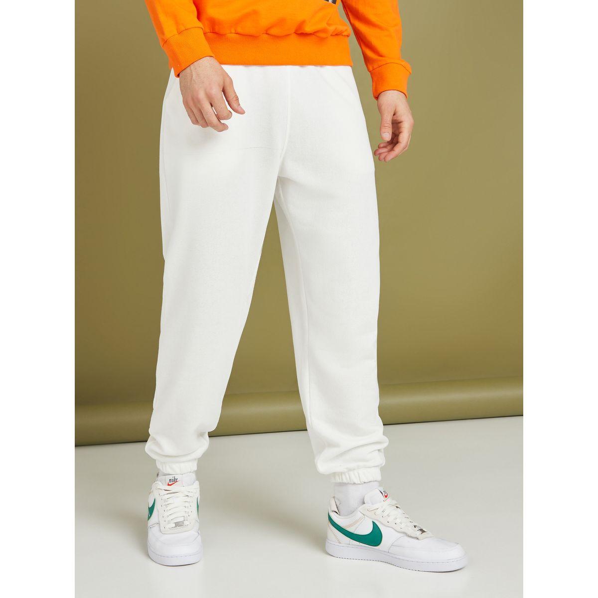 Styli Solid Oversized Fit Elastic Cuff Jogger-men-clothing-bottoms-joggers-image-2