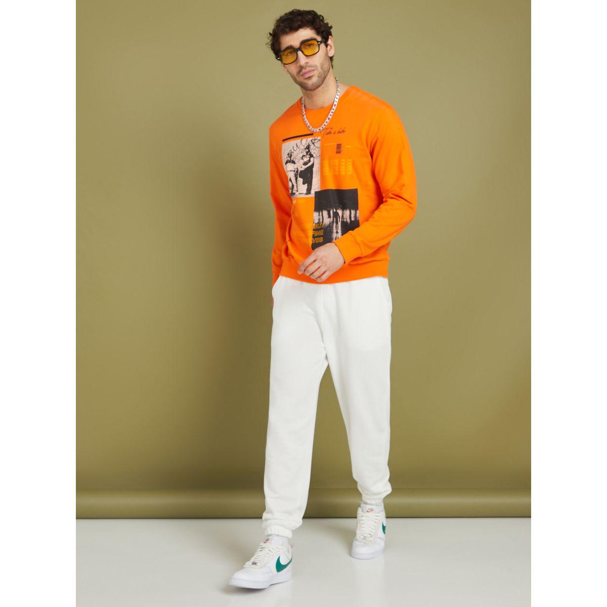 Styli Solid Oversized Fit Elastic Cuff Jogger-men-clothing-bottoms-joggers-image-3