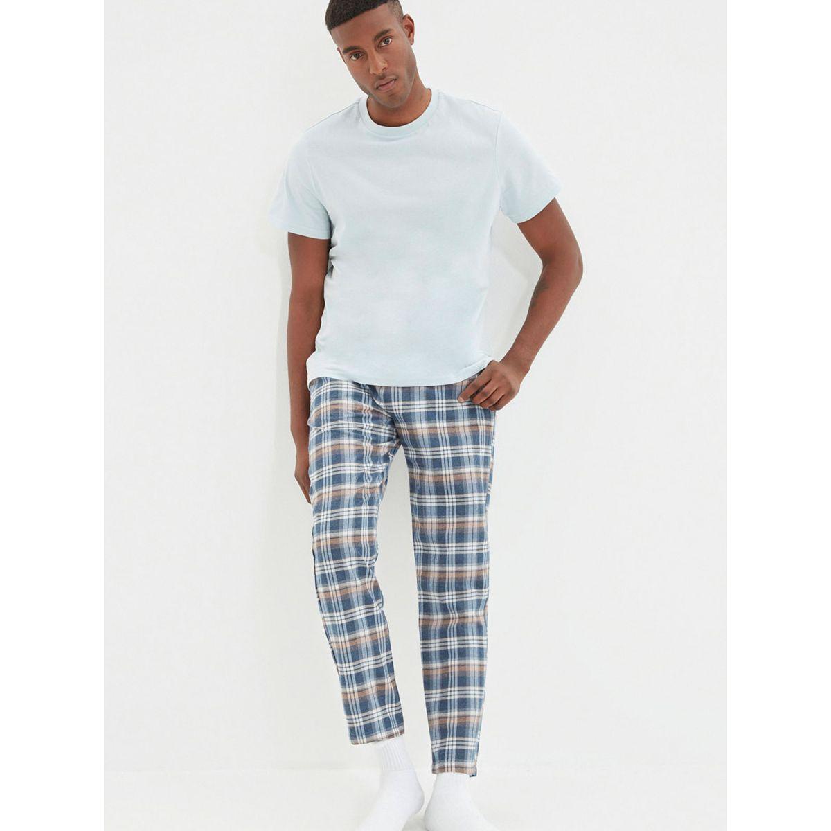 Trendyol Regular Fit Plaid Pyjama-men-clothing-nightwear-pyjamaandshorts-image-2