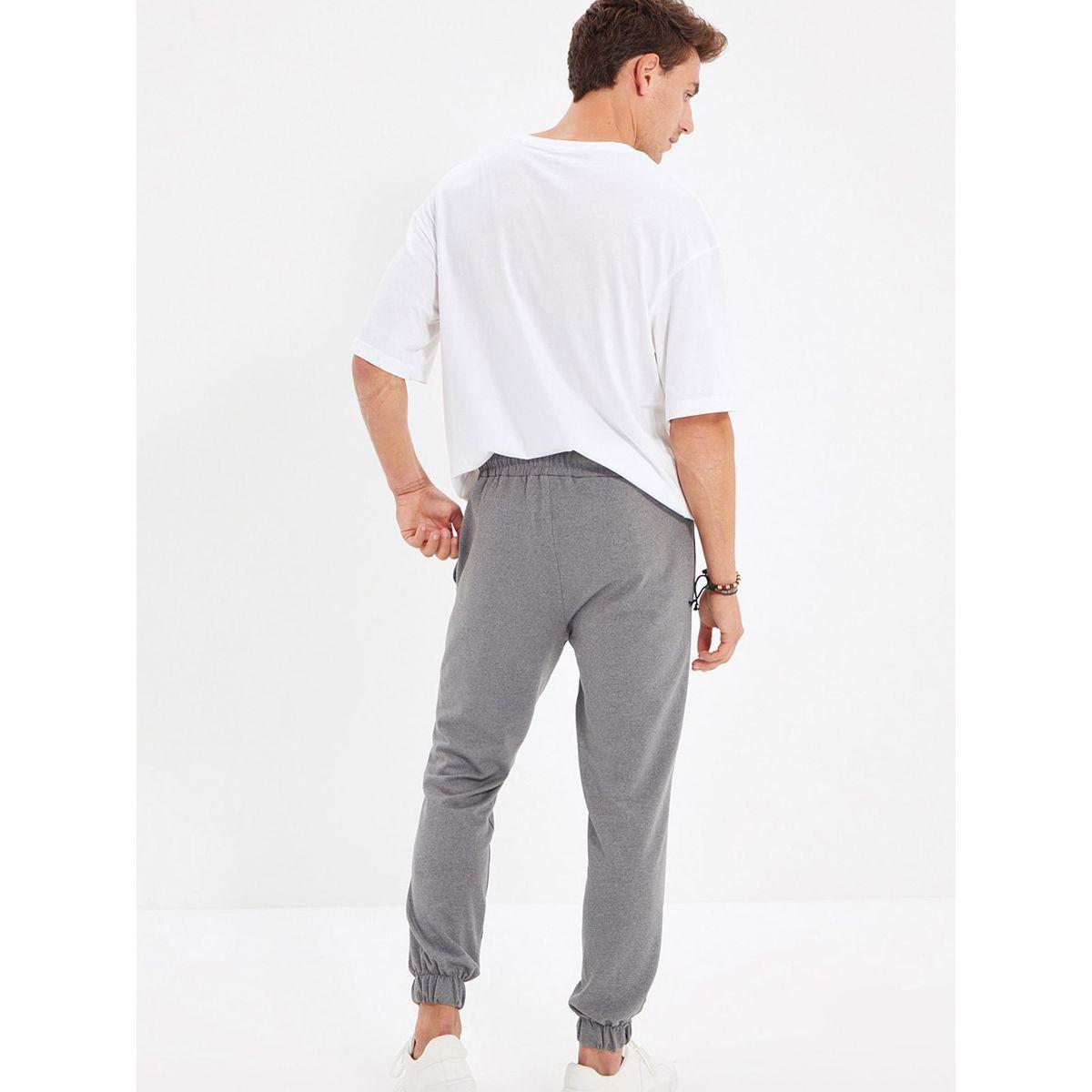 Trendyol Slogan Print Regular Fit Sweatpants-men-clothing-bottoms-joggers-image-4