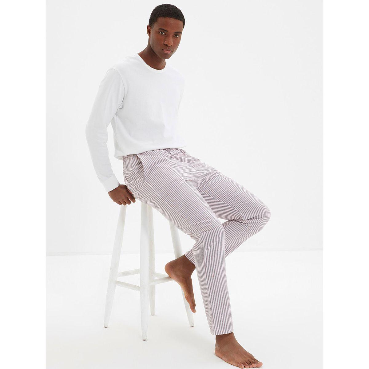 Trendyol Striped Regular Fit Woven Pyjama-men-clothing-nightwear-pyjamaandshorts-image-5