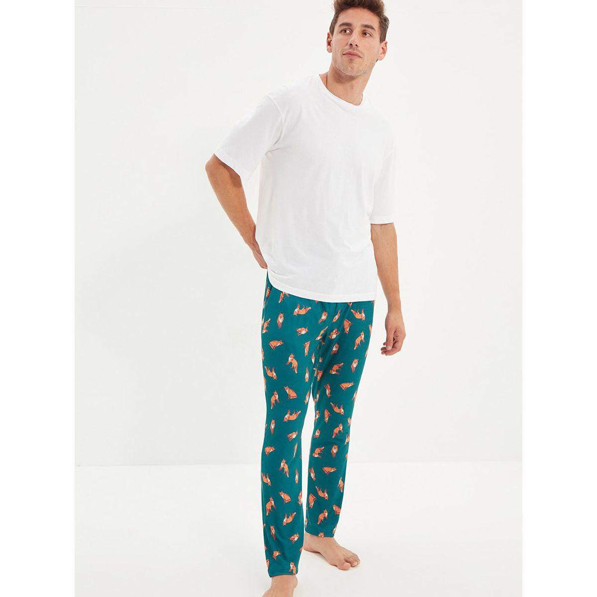 Trendyol Fox Print Regular Fit Pyjama Bottoms-men-clothing-nightwear-pyjamaandshorts-image-2