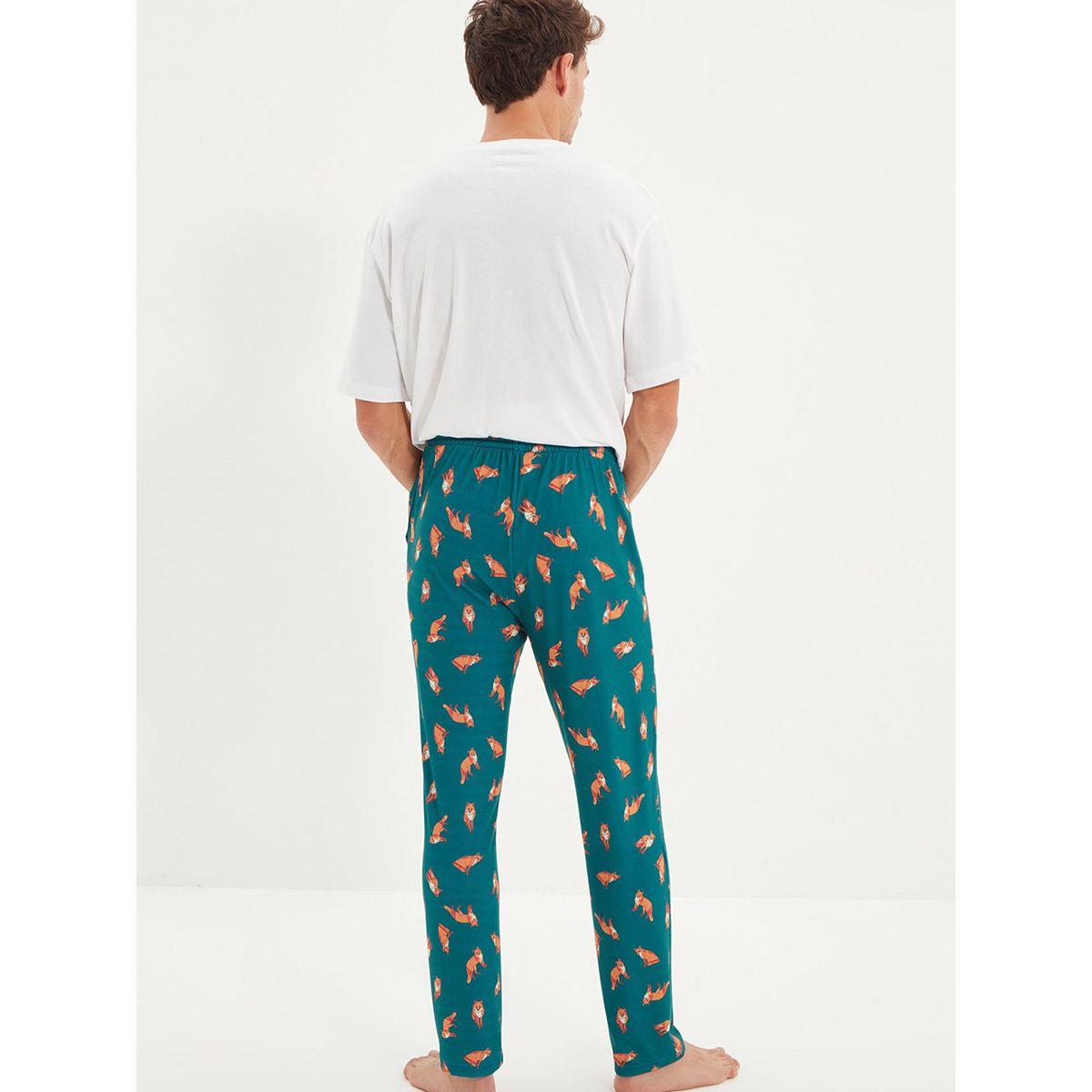 Trendyol Fox Print Regular Fit Pyjama Bottoms-men-clothing-nightwear-pyjamaandshorts-image-4