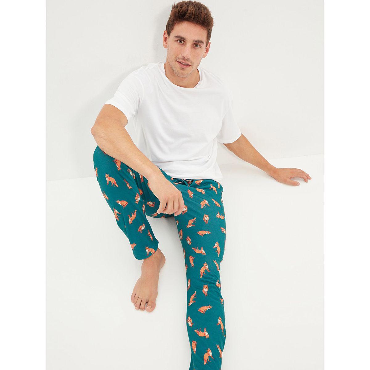 Trendyol Fox Print Regular Fit Pyjama Bottoms-men-clothing-nightwear-pyjamaandshorts-image-5
