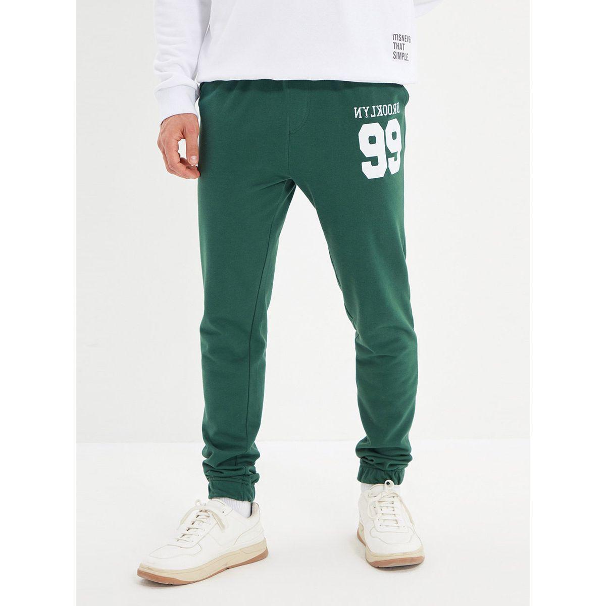 Trendyol Slogan Printed Regular Fit Sweatpants -men-clothing-bottoms-joggers-image-1