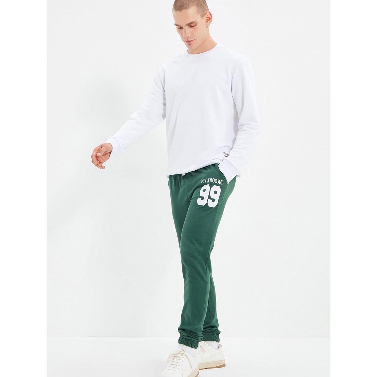 Trendyol Slogan Printed Regular Fit Sweatpants -men-clothing-bottoms-joggers-image-5