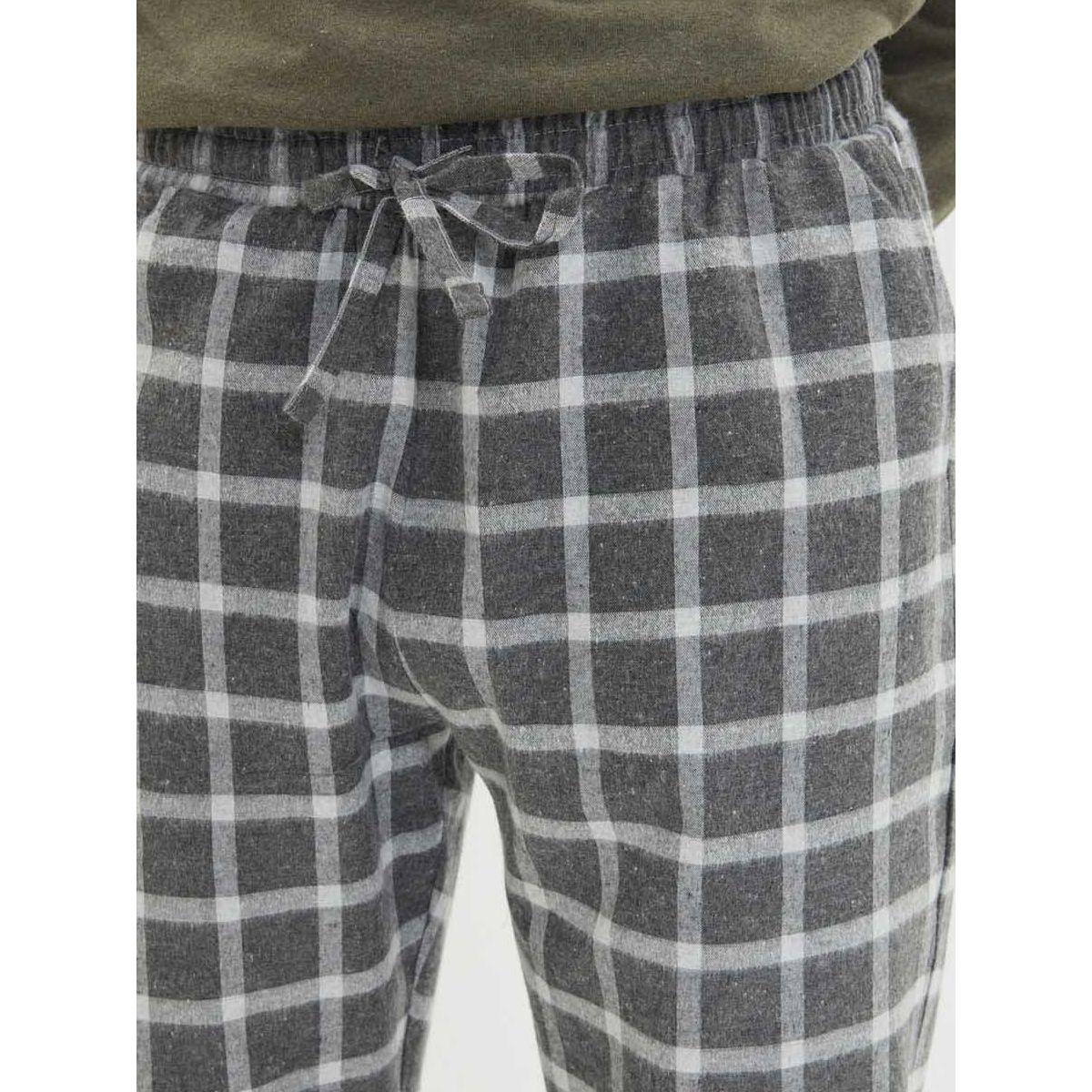 بنطال بيجاما مطبع بمربعات-men-clothing-nightwear-pyjamaandshorts-image-3
