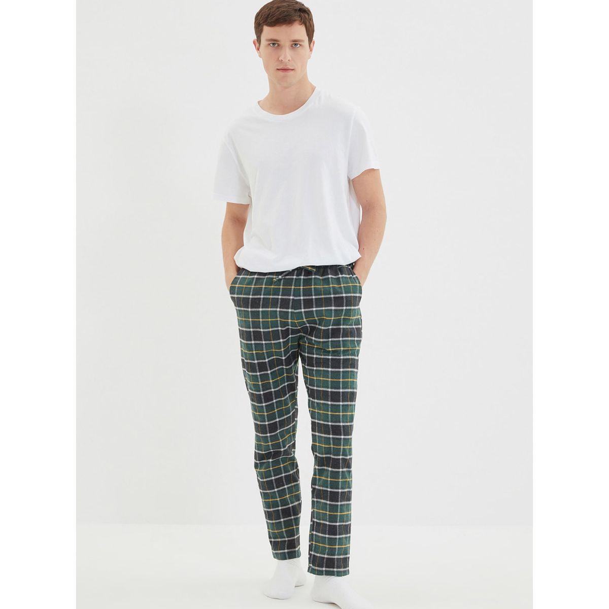 Trendyol Regular Fit Plaid Woven Pyjama-men-clothing-nightwear-pyjamaandshorts-image-5