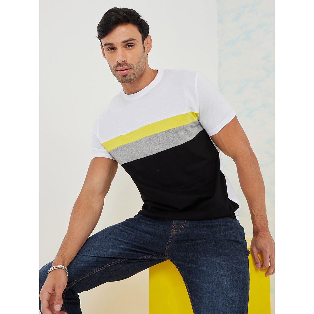Styli Colorblock Short Sleeves Regular Fit T-shirt-men-clothing-tshirtsandpolos-tshirts-image-1