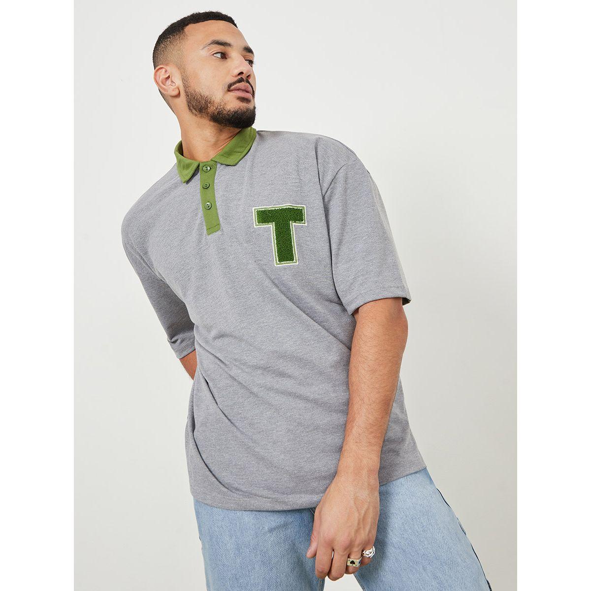 تيشيرت بولو بقصة واسعة من ستايلي-men-clothing-tshirtsandpolos-polos-image-1
