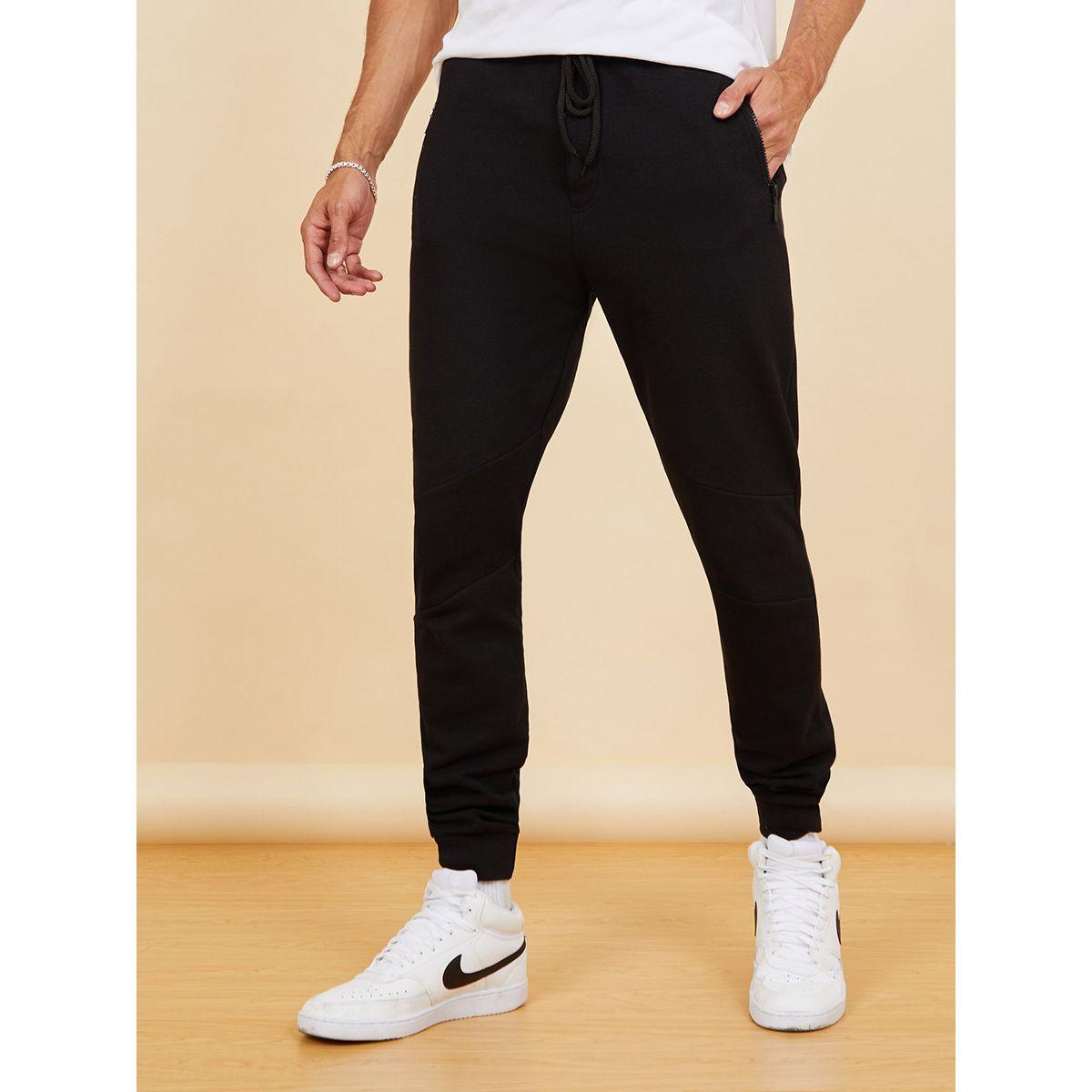 Styli Pique Slim Fit Jogger with Zip Detail-men-clothing-bottoms-joggers-image-1