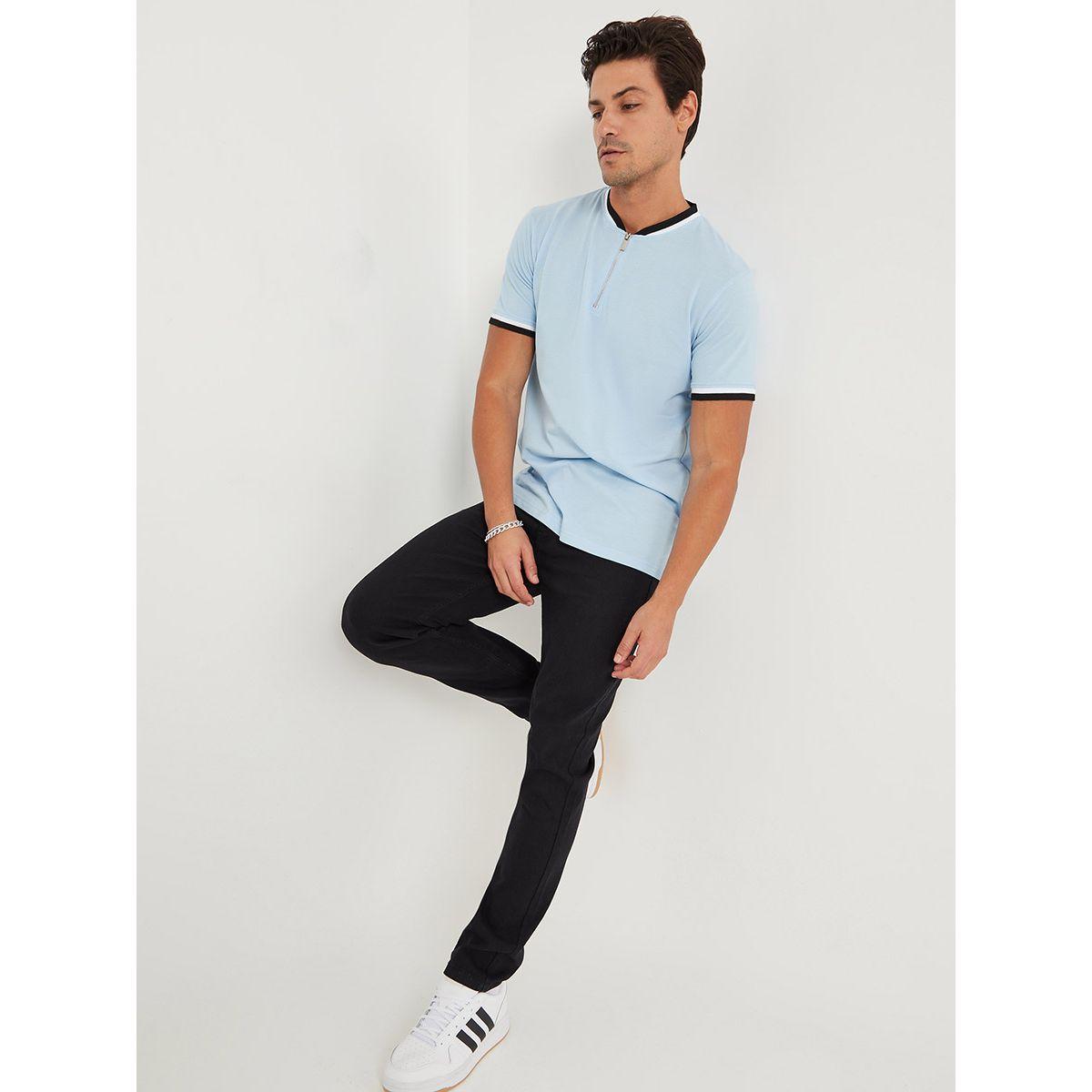 تيشيرت بنمط بولو واكمام قصيرة من ستايلي-men-clothing-tshirtsandpolos-polos-image-2