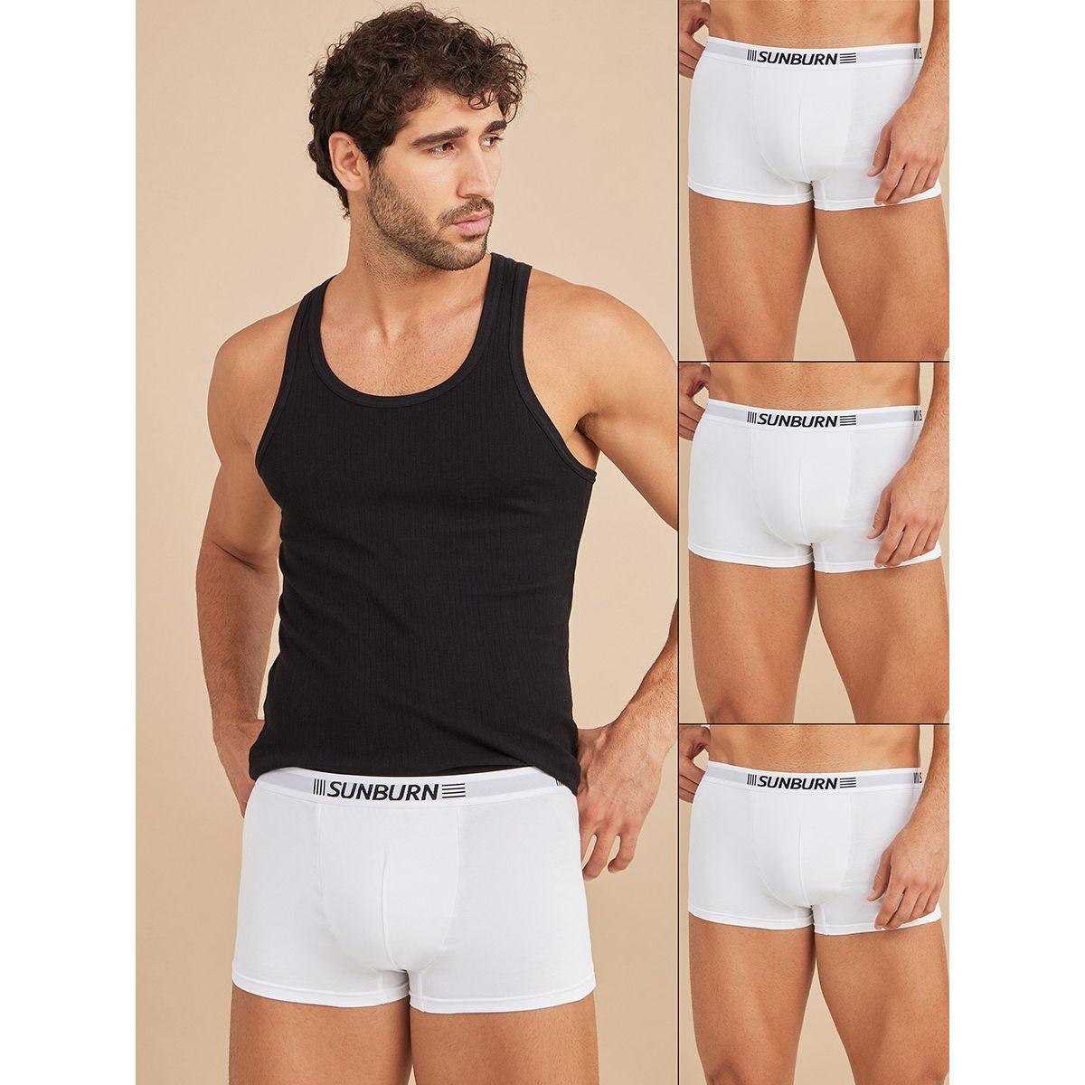Styli Pack of 3 - Solid Elastic Waistband Trunk-men-clothing-innerwear-underwear-image-1