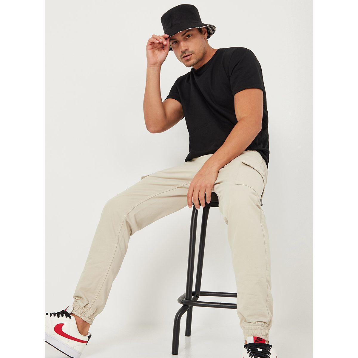 Styli Woven Cargo Trouser with Cuff Detail-men-clothing-bottoms-joggers-image-2