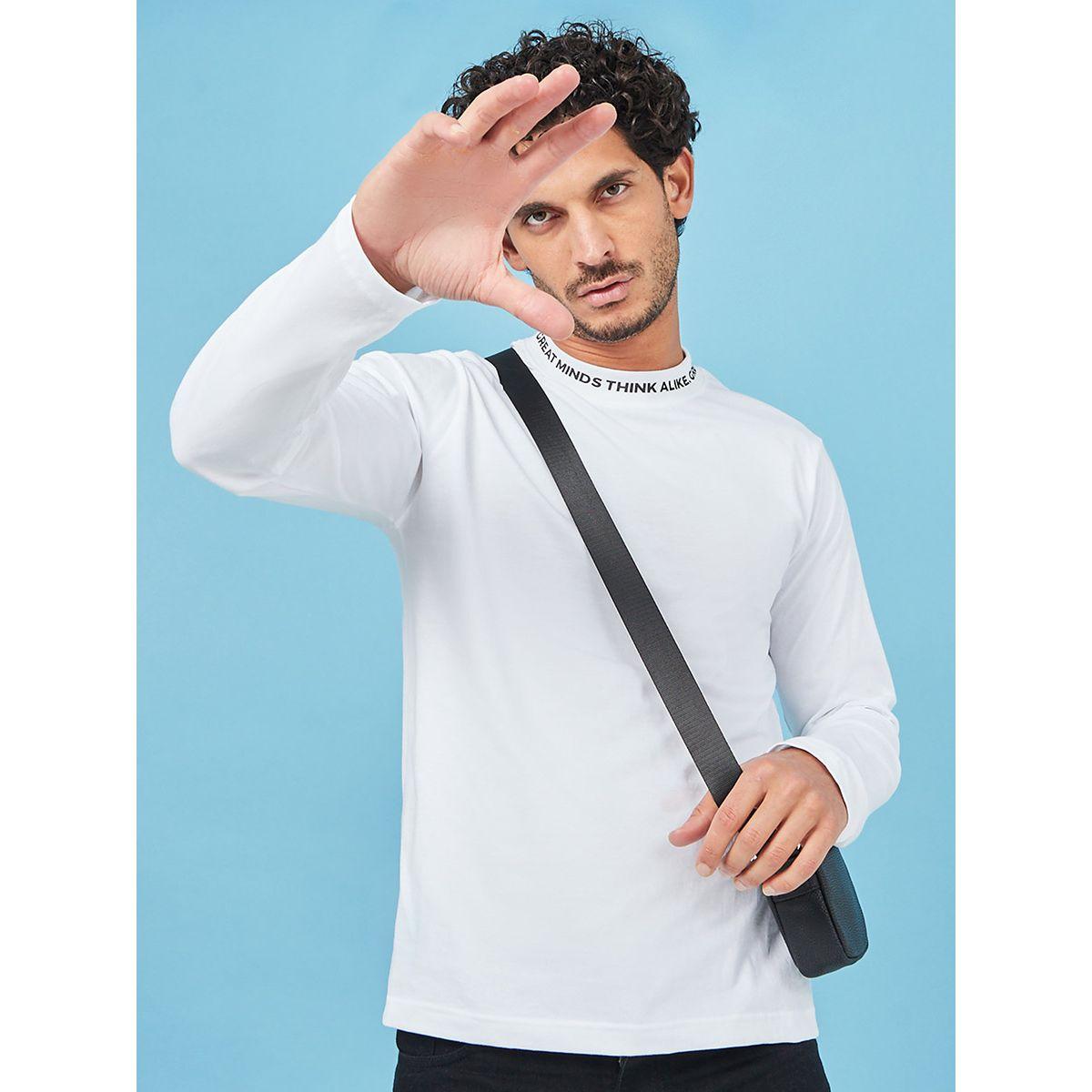 Styli Long Sleeves Slogan Print Rib Neck Regular Fit T-shirt-men-clothing-tshirtsandpolos-tshirts-image-1