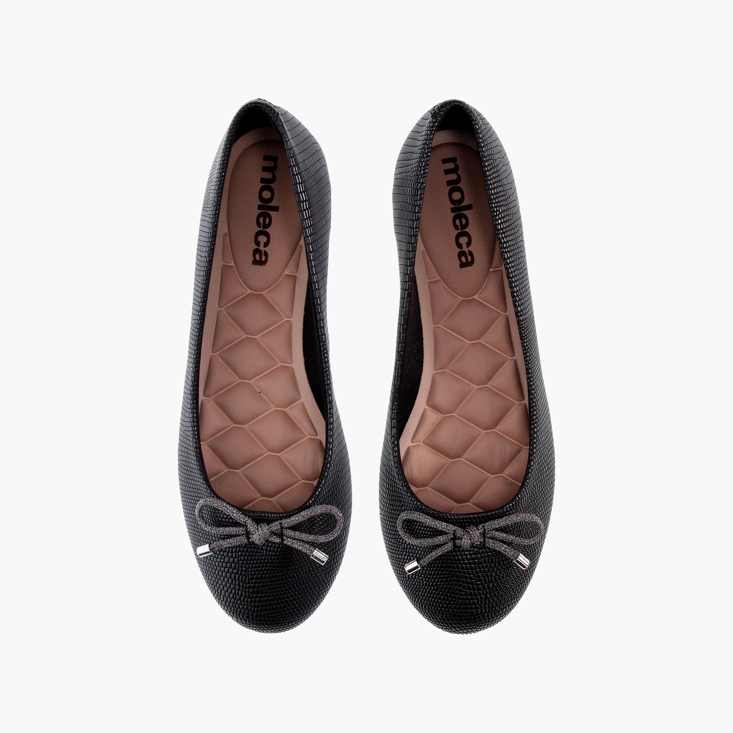 حذاء باليرينا نسائي ذو مقدمة دائرية من موليكا مع فيونكة أنيقة | 5094-1601-26222-women-shoes-ballerinas-image-5