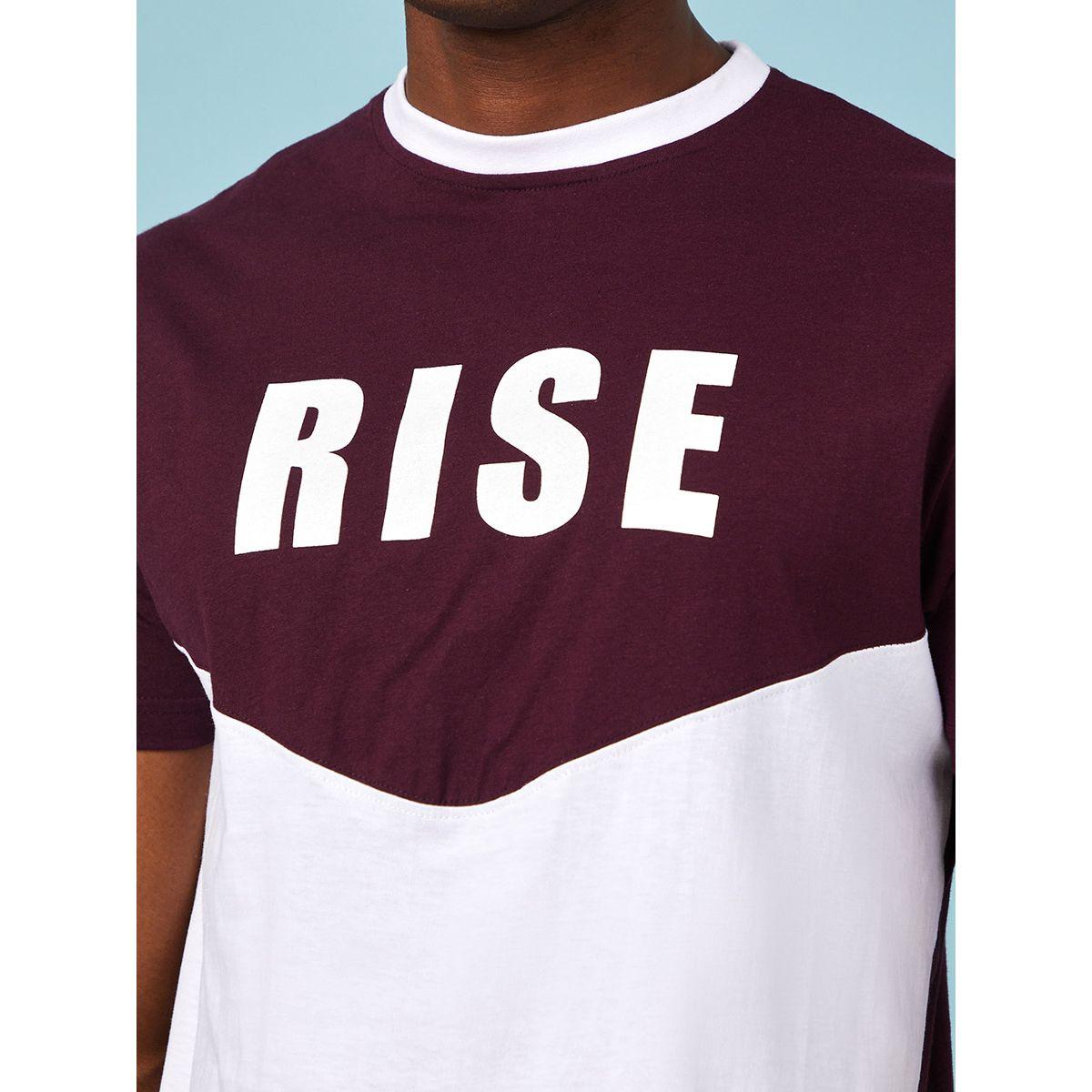 Styli Rise Slogan Colorblock Regular Fit T-shirt-men-clothing-tshirtsandpolos-tshirts-image-3