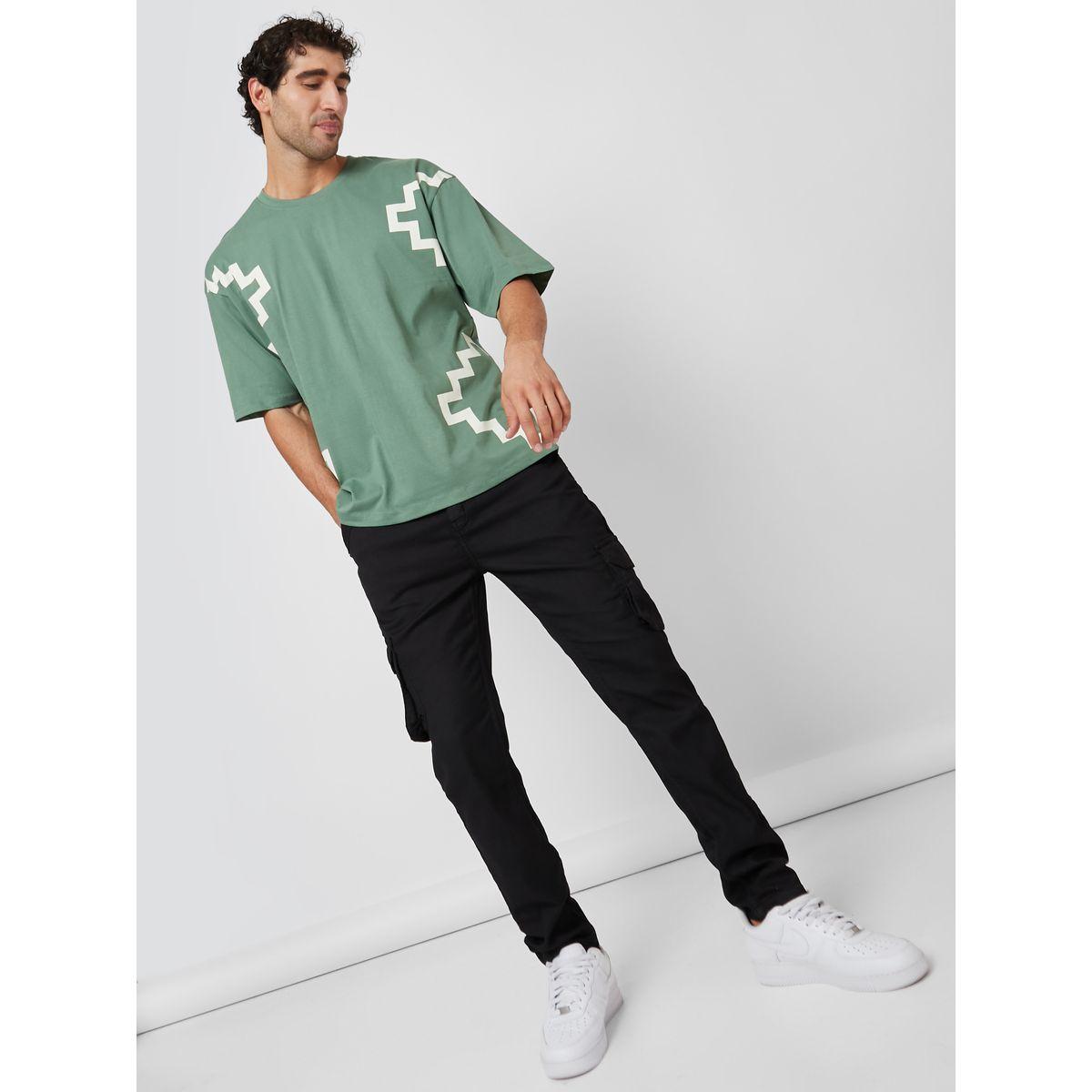 تيشيرت بقصة بوكسي-men-clothing-tshirtsandpolos-tshirts-image-2