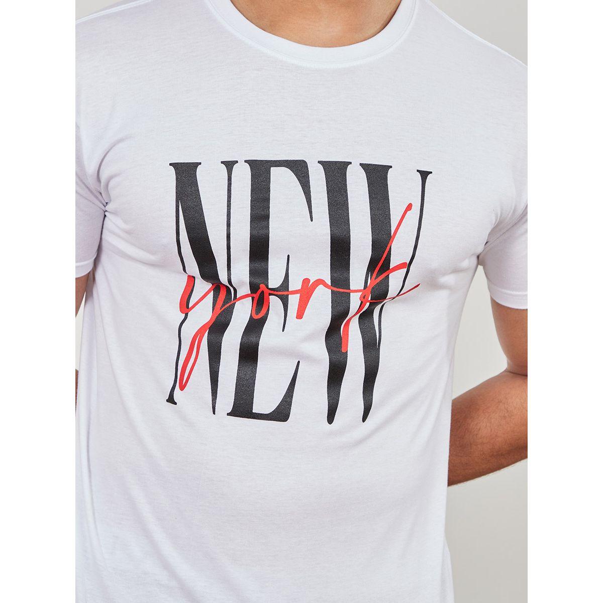 Styli New York Slogan Print Regular Fit T-shirt-men-clothing-tshirtsandpolos-tshirts-image-3