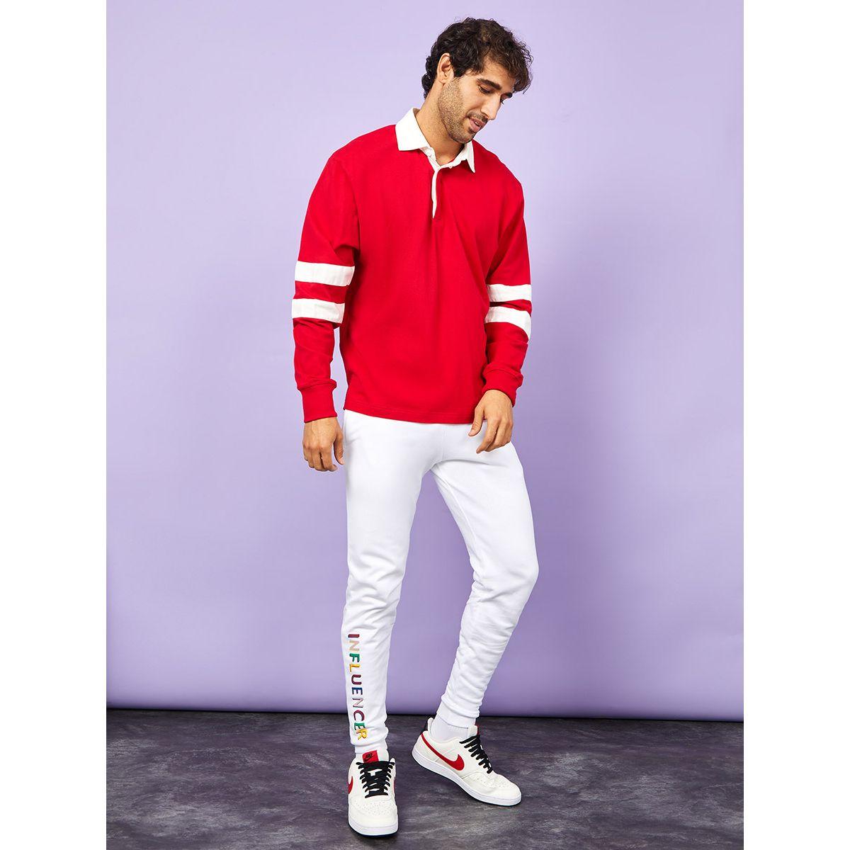 Styli Influencer Text Print Slim Fit Jogger-men-clothing-bottoms-joggers-image-3