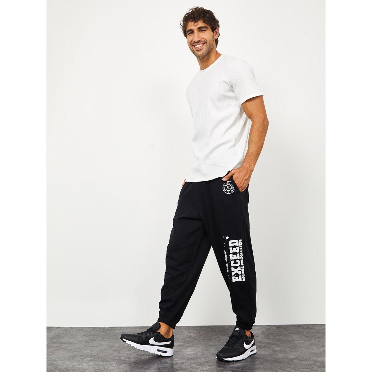 Styli Slogan Detail Oversized Jogger with Side Pocket-men-clothing-bottoms-joggers-image-2