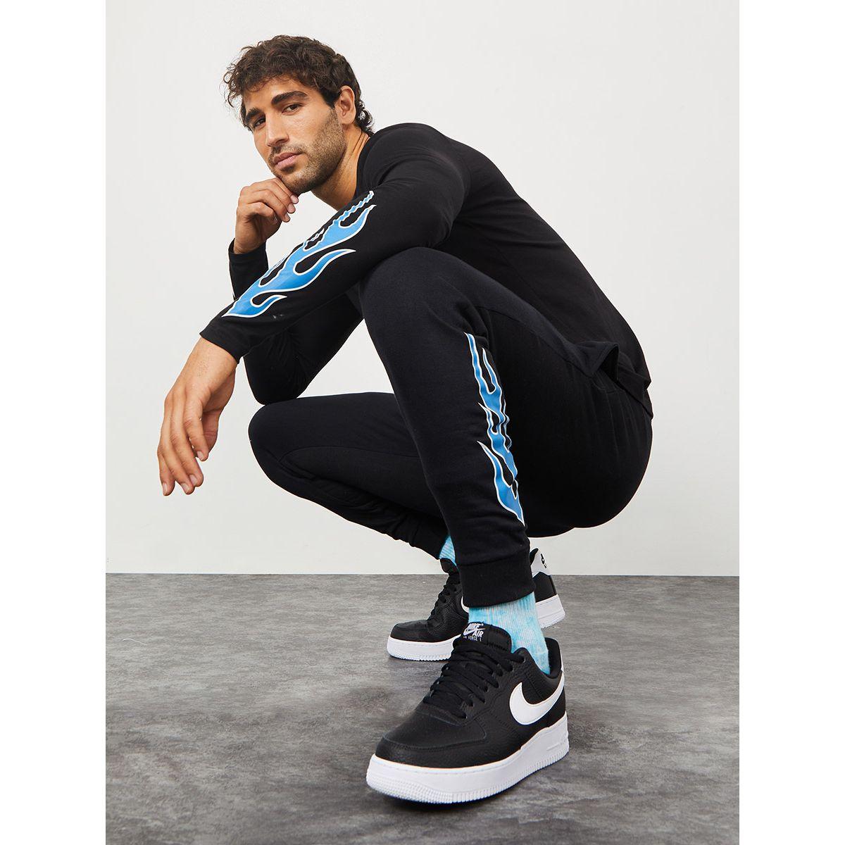 Styli Flame Print Detail Slim Fit Jogger-men-clothing-bottoms-joggers-image-1