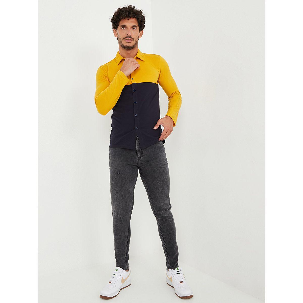 قميص بقصة سليم فت من ستايلي-men-clothing-shirts-image-2