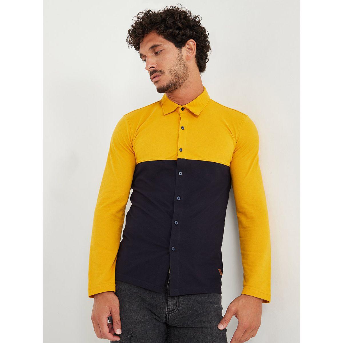 قميص بقصة سليم فت من ستايلي-men-clothing-shirts-image-4