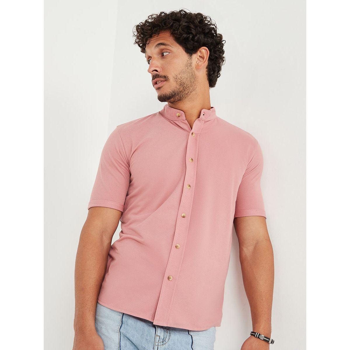 قميص محبوك باكمام قصيرة من ستايلي-men-clothing-shirts-image-1
