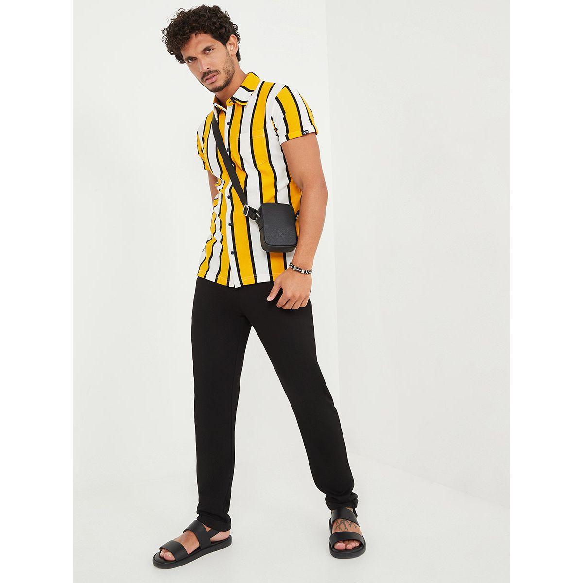 قميص مخطط بقصة سليم فت من ستايلي-men-clothing-shirts-image-2