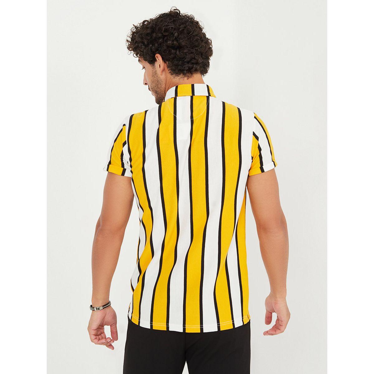 قميص مخطط بقصة سليم فت من ستايلي-men-clothing-shirts-image-4