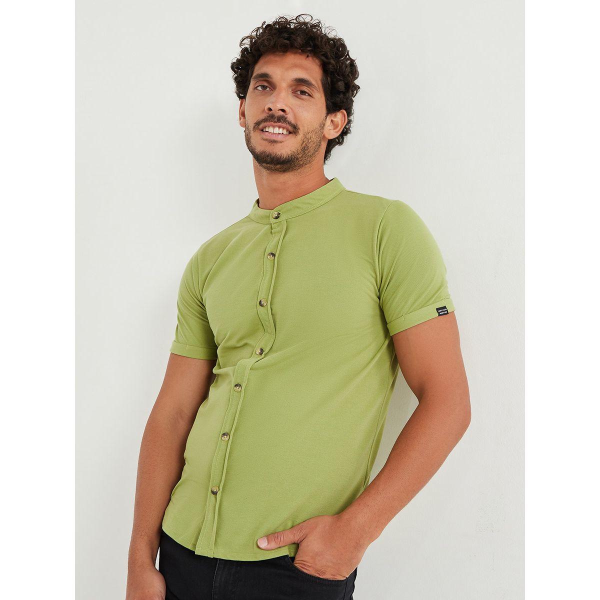 قميص محبوك باكمام قصيرة من ستايلي-men-clothing-shirts-image-1
