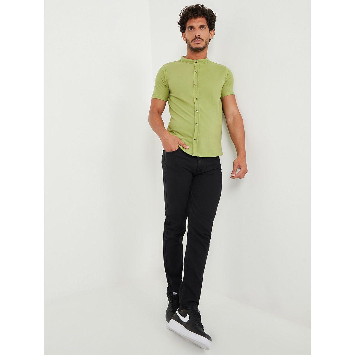 قميص محبوك باكمام قصيرة من ستايلي-men-clothing-shirts-image-2
