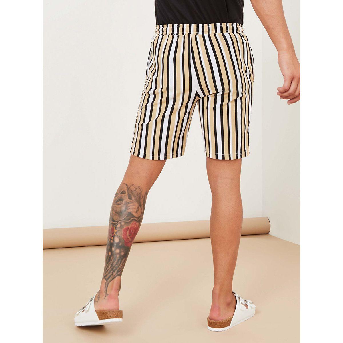 Styli Striped Regular Fit Shorts with Drawstring Detail-men-clothing-bottoms-shorts-image-3