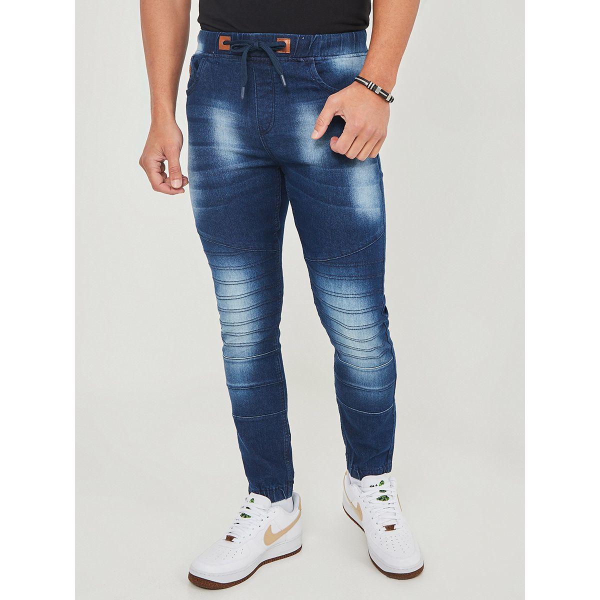 Styli Panelled Skinny Fit Jeans with Drawstring-men-clothing-bottoms-jeans-image-1