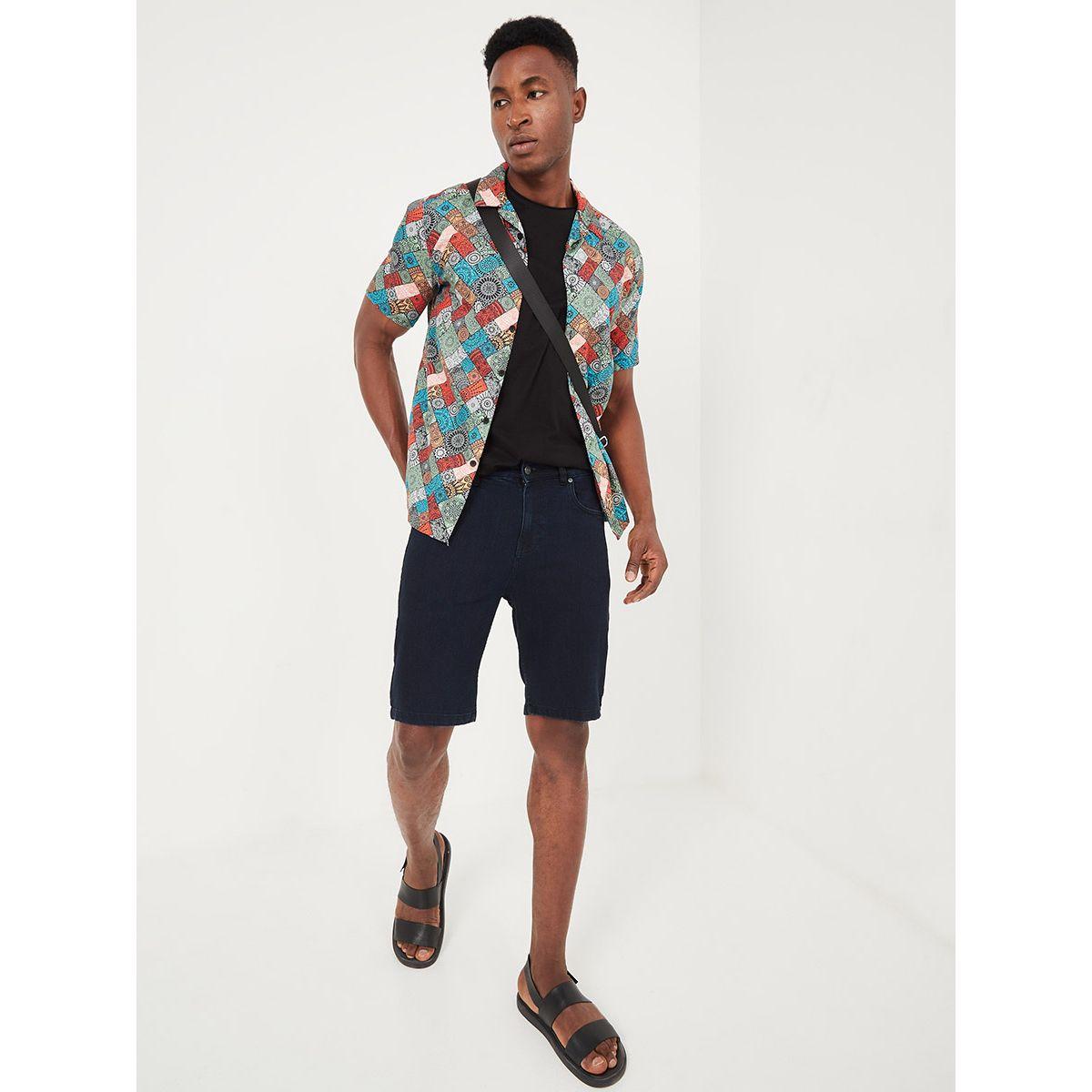 شورت دنيم بقصة سليم فت من ستايلي-men-clothing-bottoms-shorts-image-2
