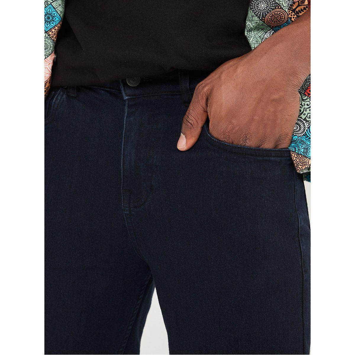 Styli Fold-Up Hem Scoop Pocket Slim Fit Denim Shorts-men-clothing-bottoms-shorts-image-3